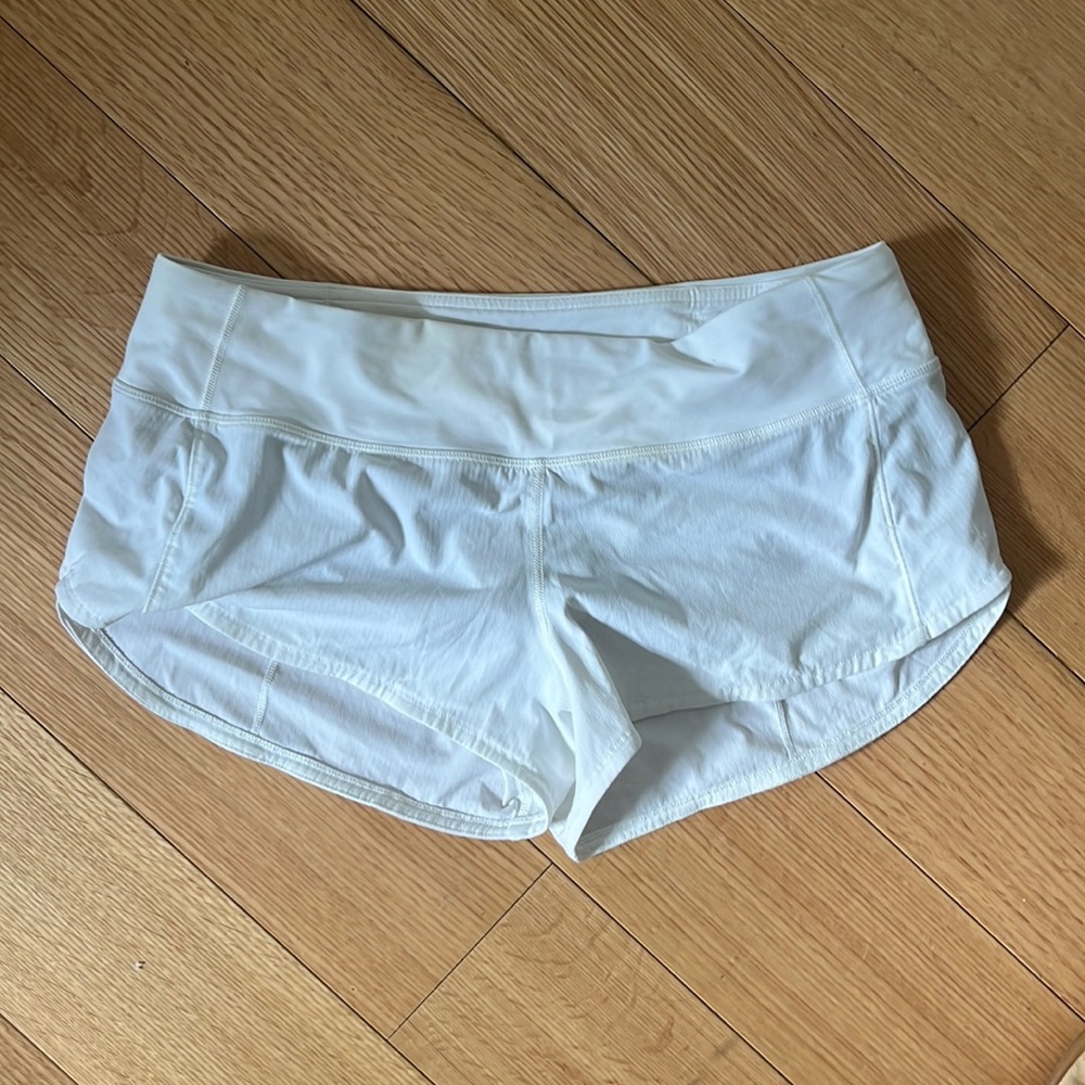 Lululemon white shorts, size 6